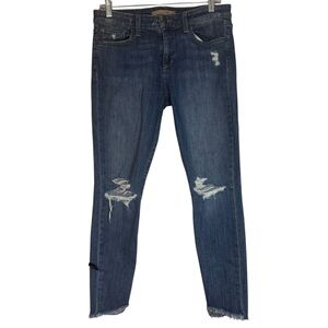 Joe's Jeans Dark Blue Distressed Skinny Jeans Size 29